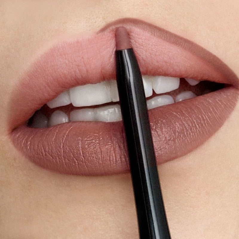 PHOERA Waterproof Matte Lipliner Pencil 12Color