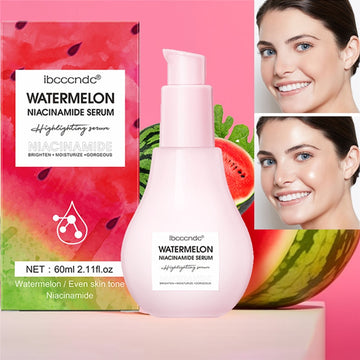 Watermelon Glow Niacinamide Dew Drops  Lightweight Serum Priming Liquid Highlighter 60ml