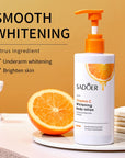 SADOER Vitamin C Body Lotion Whitening Orange Essence Creams Moisturising Leg Arm Back Body Skin Care Cream