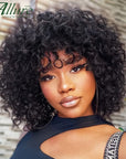 Natural ALLURE Curls with a Jerry Curly Wig With Bangs