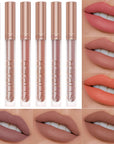 OCHEAL Liquid Lipstick Matte Lip Gloss No.7 To No.12 Colors 6 Pcs