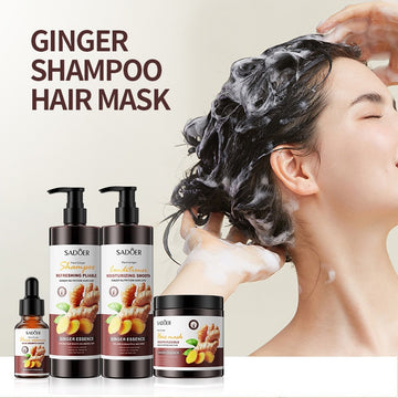 SADOER Ginger Shampoo Conditioner Mask Promote Hair Growth