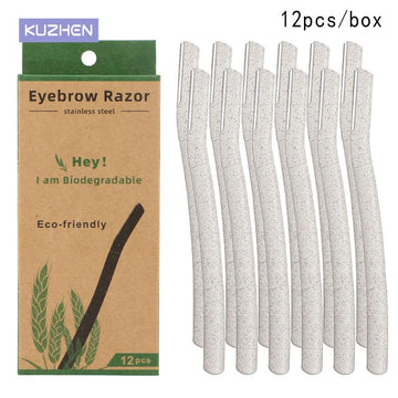 Eyebrow Razor stainless steel Eco-friendly 12 pcs