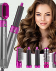 Curling Comb and Straightener 5-in-1